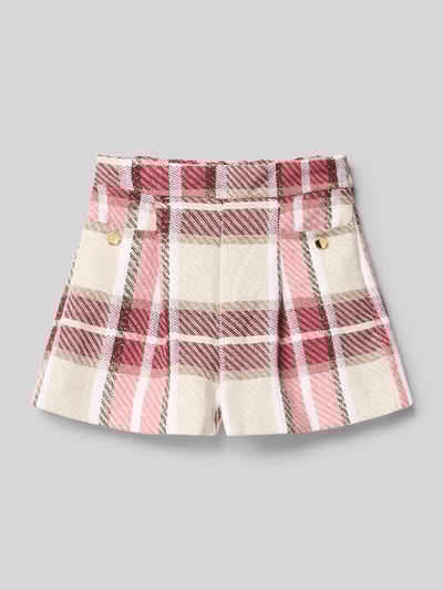 Mayoral Regular Fit Bermuda mit Lanawoll-Anteil und Allover-Print Rot 1
