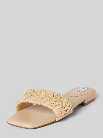 Steve Madden Slippers in gevlochten look, model 'ALLURE' Beige - 1