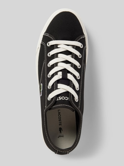 Lacoste Sneakers met labelstitching, model 'BACKCOURT' Zwart - 3