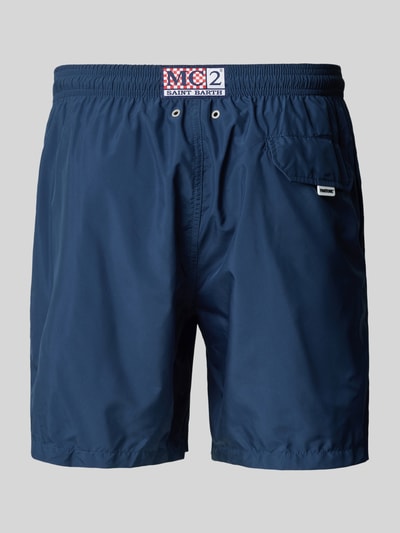 MC2 Saint Barth Regular Fit Badeshorts mit Label-Badge Modell 'LIGHTING PANTONE' Blau 3