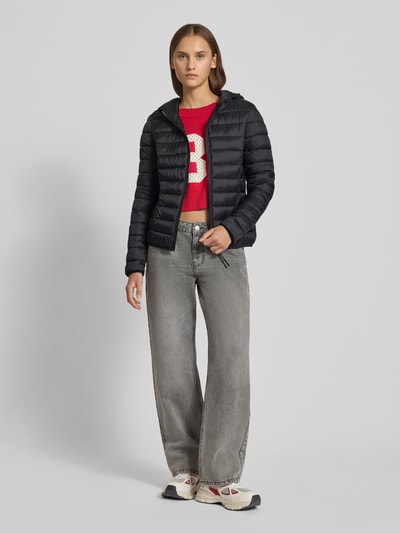 Review Gewatteerd jack met capuchon Zwart - 1