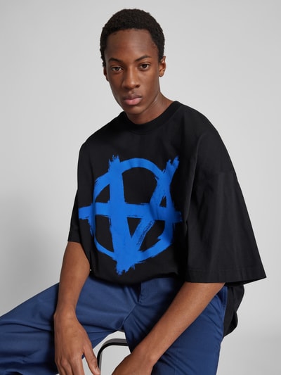 VETEMENTS Oversized T-Shirt aus reiner Baumwolle Black 3