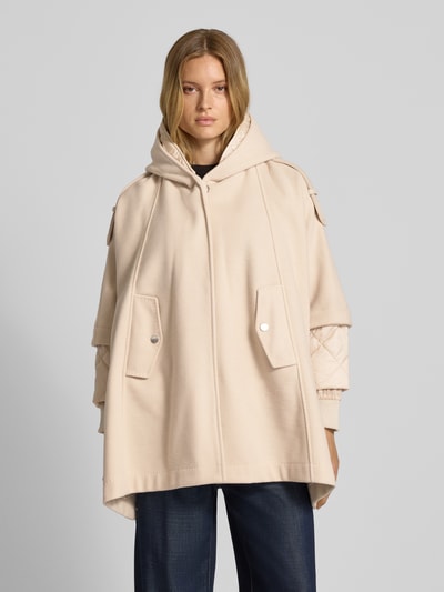 Beaumont Amsterdam Płaszcz o kroju relaxed fit z dodatkiem lnu Gliniany 4