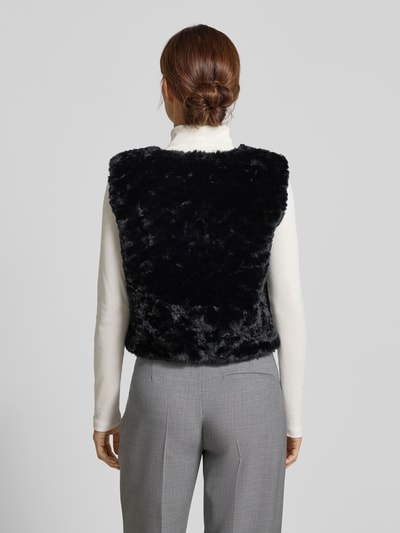 monari Gilet van teddybont met ritssluiting Zwart - 5