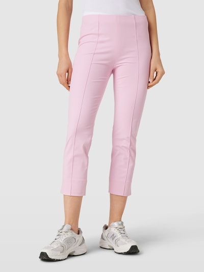 SEDUCTIVE Slim Fit Caprihose mit fixierten Bügelfalten Rosa 4