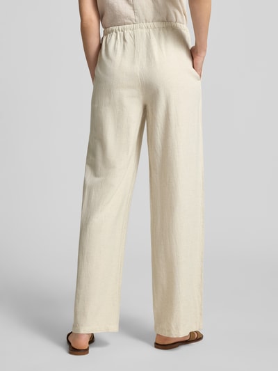 VILA Stoffhose aus Viskose-Mix Modell 'PRISILLA' Beige 5