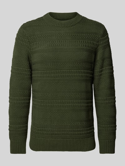 RAGMAN Gebreide pullover met ronde hals Olijfgroen - 2