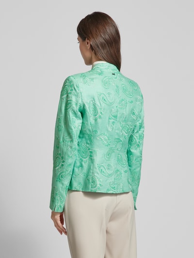 WHITE LABEL Leinenblazer mit Paisley-Muster Mint 5