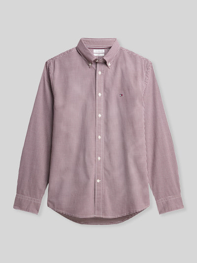 Tommy Hilfiger Regular Fit Freizeithemd mit Logo-Stitching Bordeaux 2