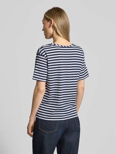 monari T-Shirt mit Rundhalsausschnitt und Brusttasche Marine 5