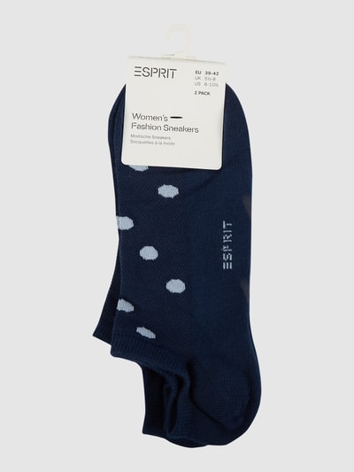 Esprit Sneakersokken van biologische katoenmix Marineblauw - 2