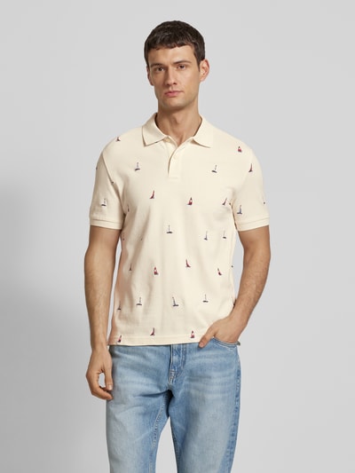 Gant Regular Fit Poloshirt mit Motiv-Stitching Offwhite 4