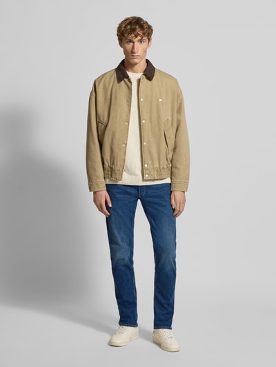 Replay Straight fit jeans met steekzakken, model 'GROVER' Jeansblauw - 1