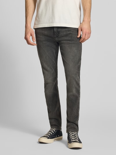 Levi's® Slim Fit Jeans aus Baumwoll-Mix Modell '515™' Black 4