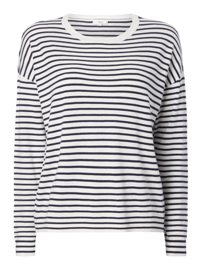 Jake*s Casual Pullover mit Streifenmuster Marine 1