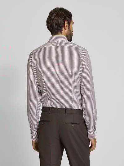 OLYMP SIGNATURE SLIM FIT Koszula casualowa o kroju slim fit z kołnierzykiem typu kent model ‘Namur’ Średniobrązowy 5