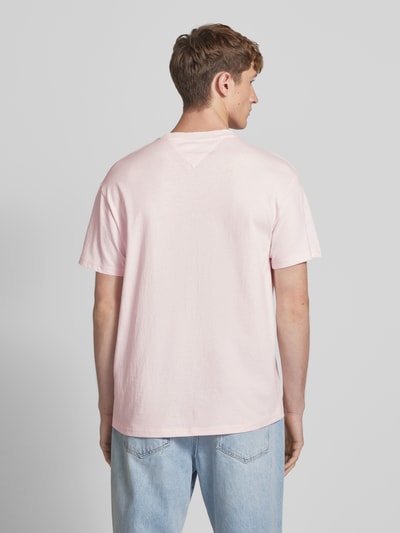 Tommy Jeans Relaxed Fit T-Shirt mit Motiv-Print Pink 5