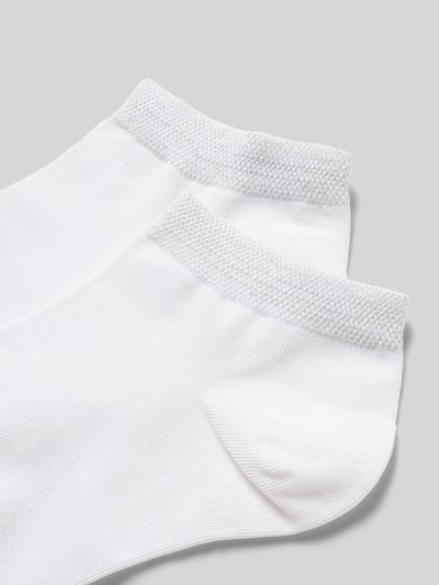 CK Calvin Klein Sneakersocken mit Label-Detail im 2er-Pack Weiss 2