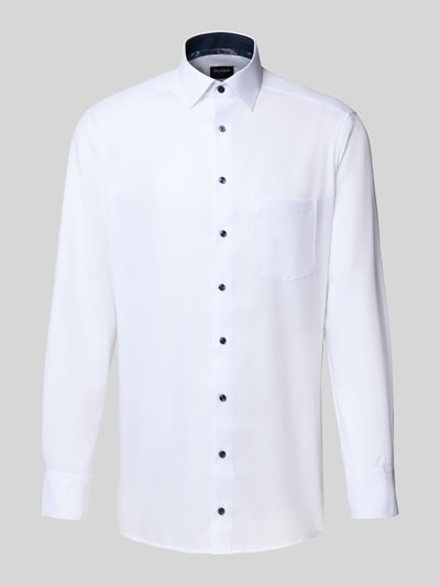 OLYMP Modern Fit Businesshemd mit Kentkragen Weiss 2