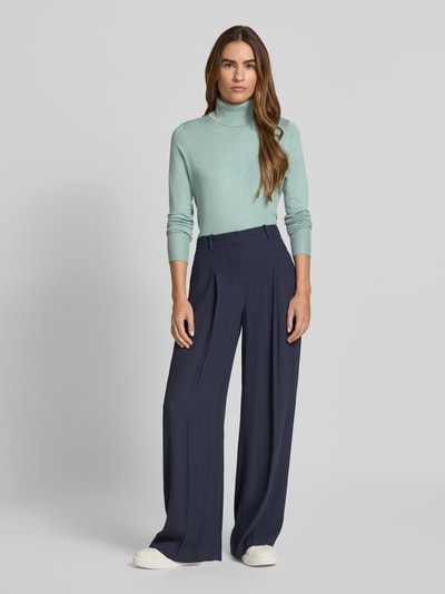 Christian Berg Woman Strickpullover mit gerippten Abschlüssen Helltuerkis 1