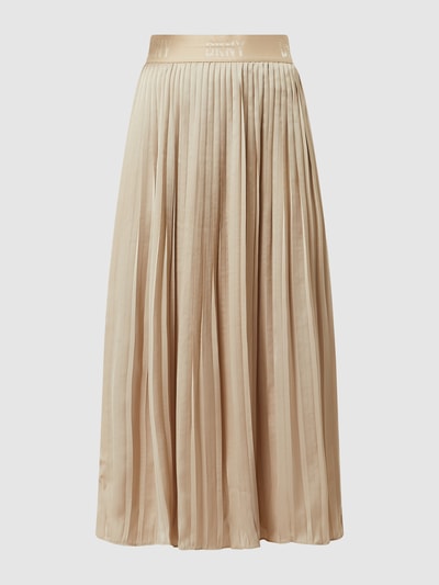 DKNY Midirok van satijn met plissévouwen  Goud gemêleerd - 2