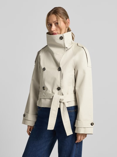MANGO Regular Fit Jacke aus Baumwoll-Mix Modell 'Lipa' Beige 4
