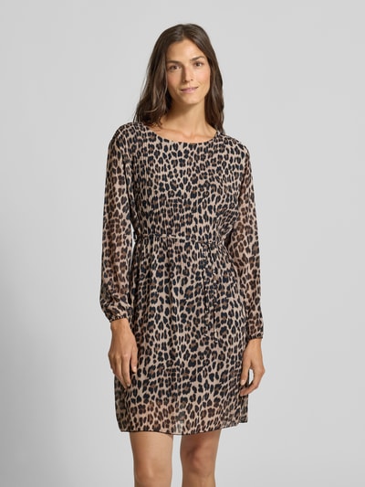 ZABAIONE Knielanges Kleid mit Bindegürtel Mittelbraun 4