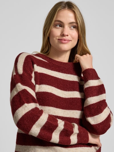 MSCH Copenhagen Gebreide pullover met wol, model 'Festina' Donkerrood - 3