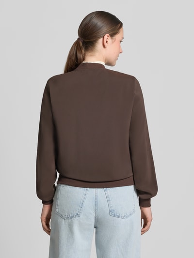 VERO MODA Regular fit blouson met ritssluitingdetail Chocoladebruin - 5