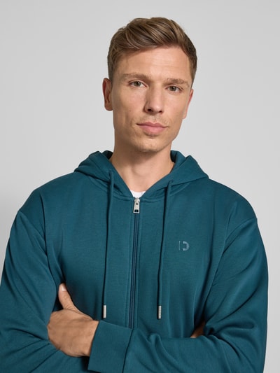 Tom Tailor Denim Regular fit sweatjack van katoenmix Donkergroen - 3