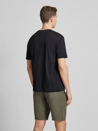 Gant T-shirt met label- en motiefprint Zwart - 5