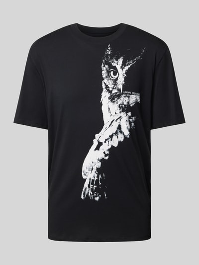 ARMANI EXCHANGE T-Shirt mit Motiv-Print Black 2