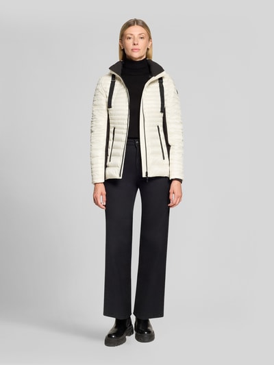 Gil Bret Slim fit gewatteerd jack met tweewegritssluiting Offwhite - 1