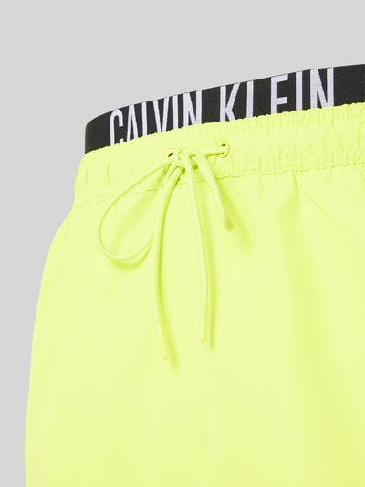 Calvin Klein Underwear Badehose mit Label-Print Gelb 2