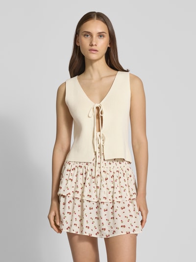 Review Stricktop mit Vorderseite zum Binden Offwhite 4