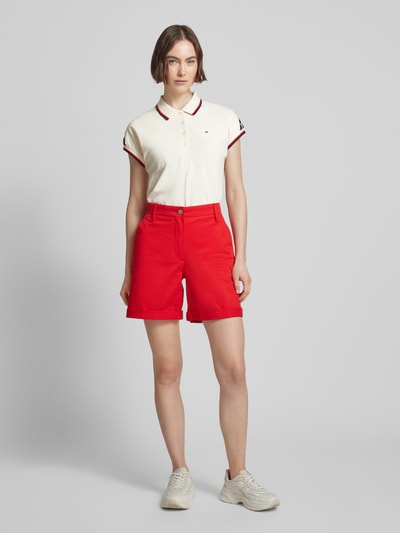 Tommy Hilfiger Poloshirt mit Knopfleiste Ecru 1