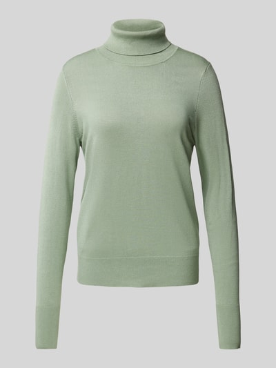 Christian Berg Woman Gebreide pullover met ribboorden Rietgroen - 2