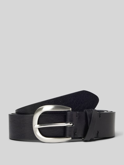Tom Tailor Ledergürtel in unifarbenem Design Modell 'NANCY' Black 1