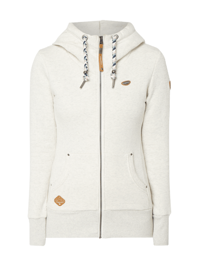 Ragwear Sweatjacke mit Kapuze Hellgrau Melange 2