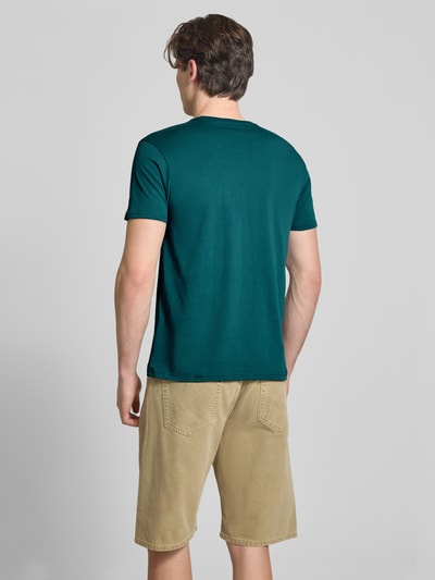 Alpha Industries T-Shirt mit Logo und Rundhalsausschnitt Petrol 5