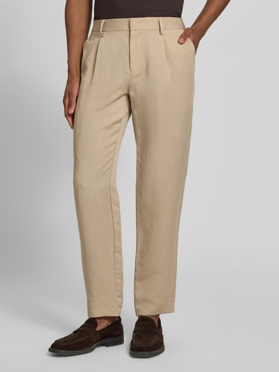 ROY ROBSON slim fit broek met achterzakken Beige - 4