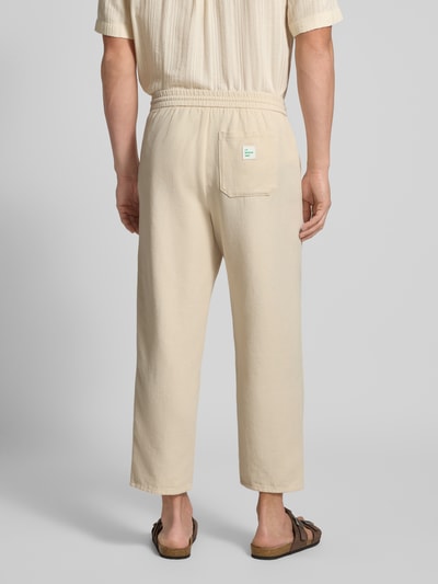 American Vintage Flared sweatpants met tunnelkoord, model 'AFAZ' Beige - 5