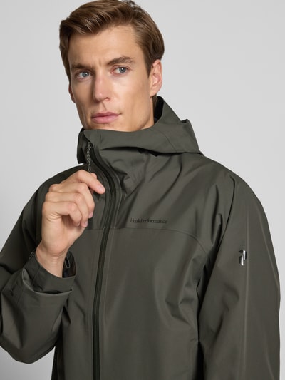 PEAK PERFORMANCE Jack met capuchon Olijfgroen - 3