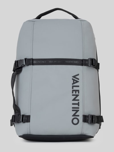Valentino Bags Rucksack mit Label-Prägung Modell 'AXEL' Hellgrau 1