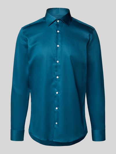 SEIDENSTICKER Regular Fit Business-Hemd mit Kentkragen Modell 'New' Petrol 2