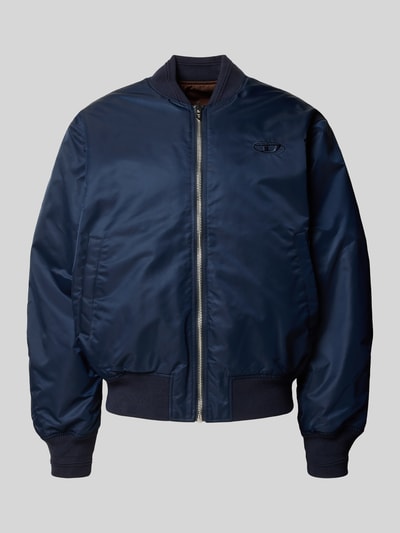 Diesel Bomberjack met gestikt logo model 'W-TYPE-D1' Marineblauw - 2