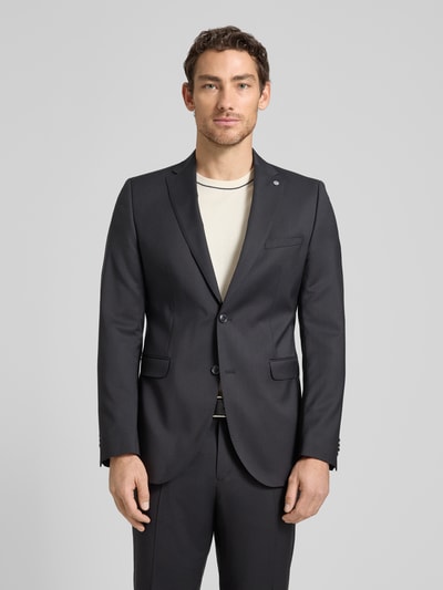CG – CLUB of GENTS krój regular fit marynarka na 2 guziki model 'Colvin' Czarny 4
