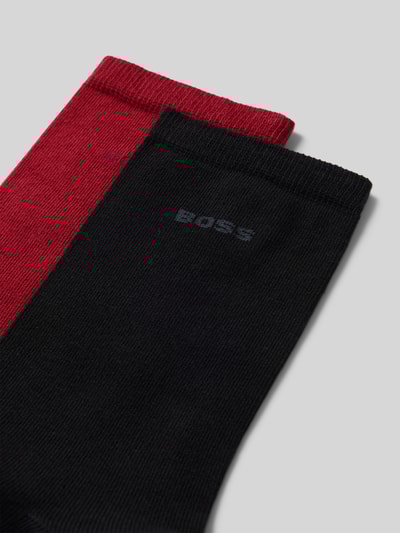 BOSS Sokken van katoenmix in een set van 2 paar Bordeaux - 2