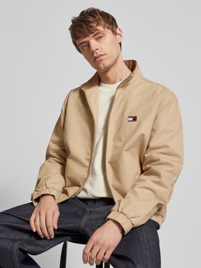 Tommy Jeans Jacke mit Label-Stitching Beige 3