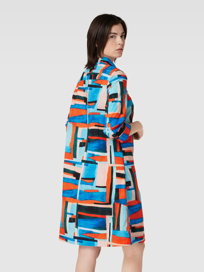 Christian Berg Woman Knielange jurk met all-over motief Blauw - 5